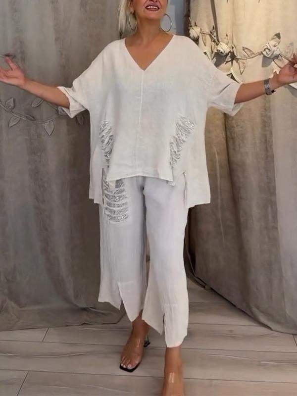 Bianca | Elegantes zweiteiliges Sommer-Set für sonnige Tage