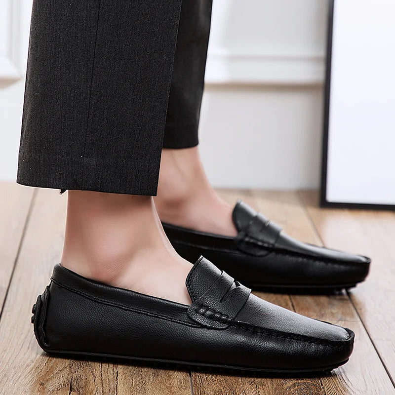 Casual Leather Summer Loafers