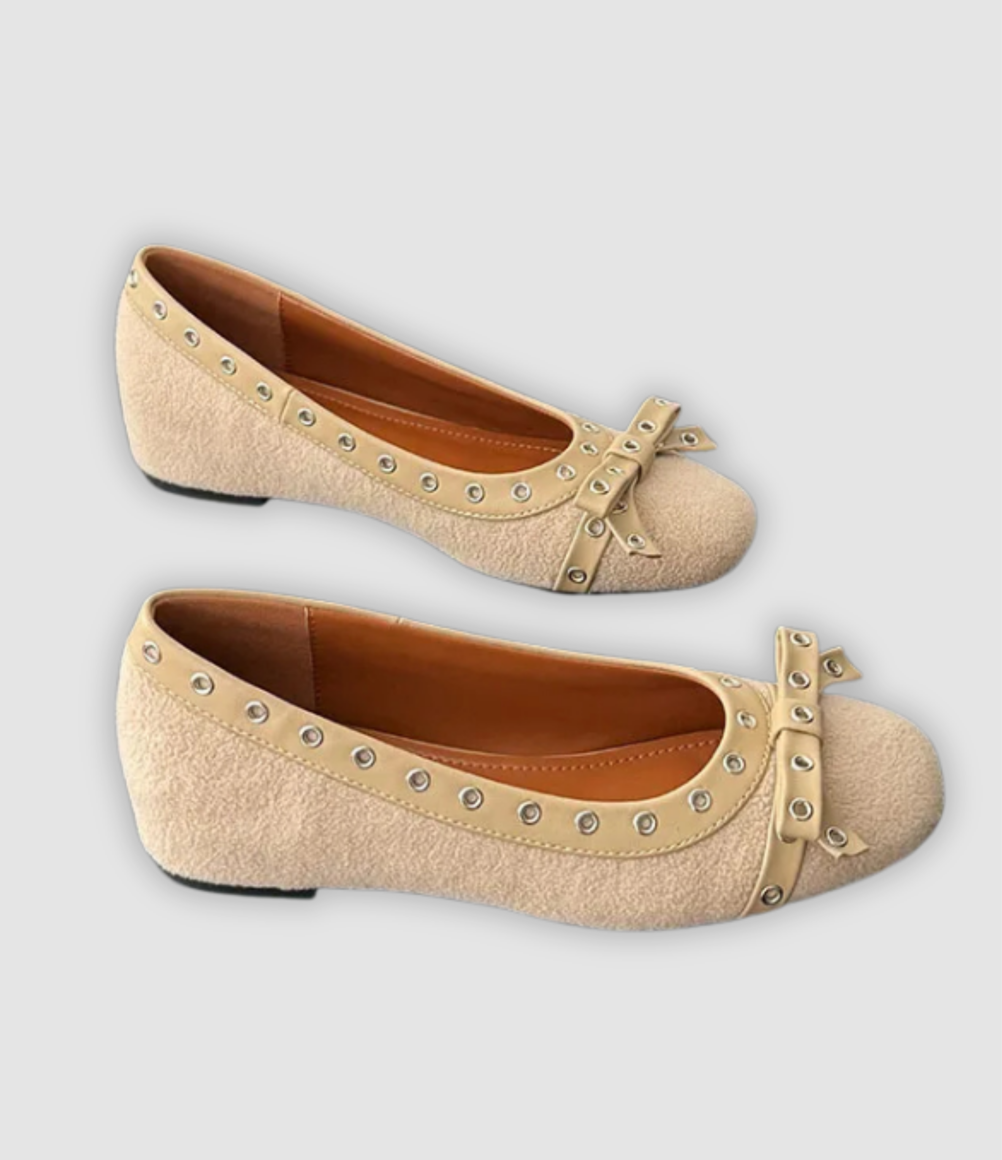 Leonie - Plateau-Slipper mit Schmetterlingsknoten