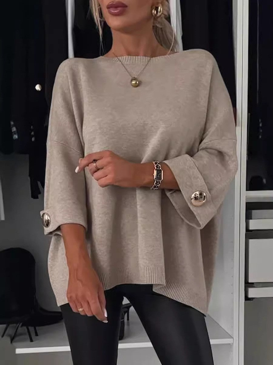 Lucía™ | Weicher Pullover mit Knopfdetails
