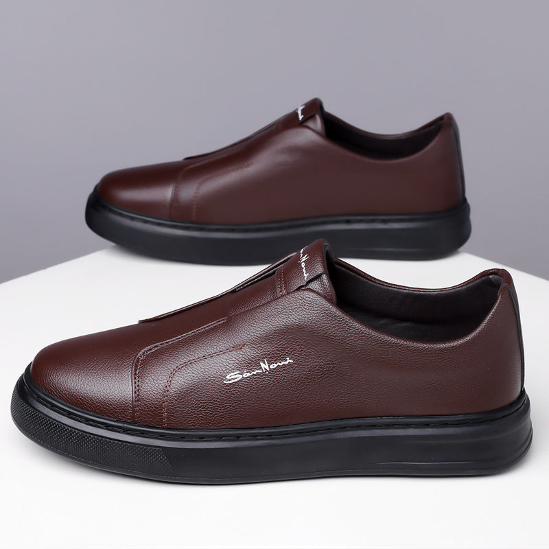 Leather Slip-On Shoes