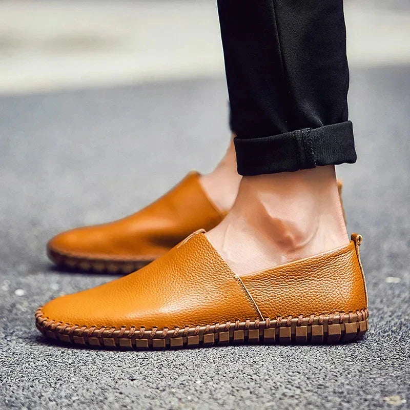 Elegant Breathable Leather Loafers