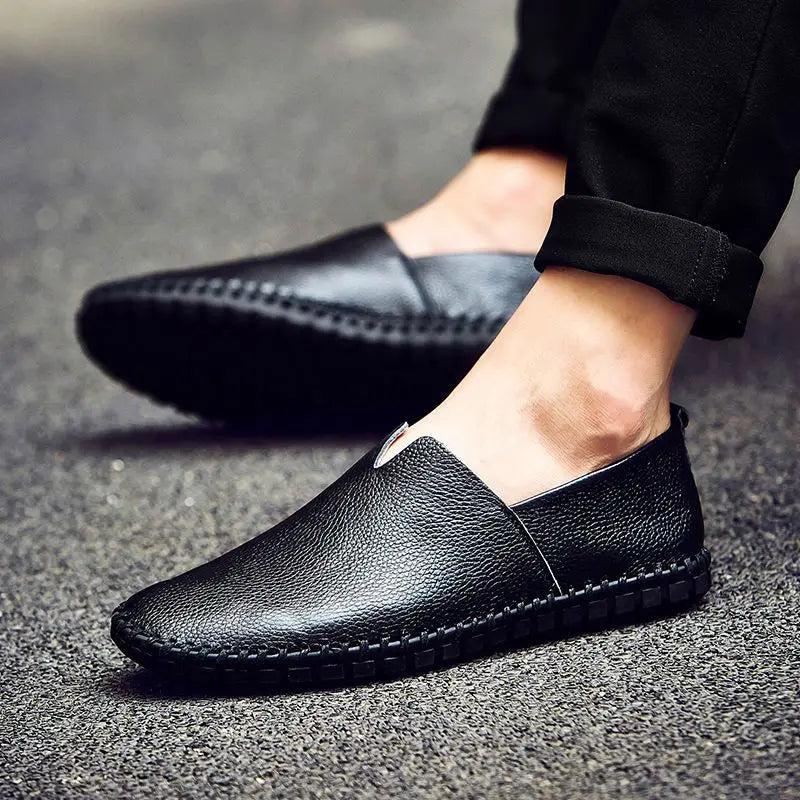 Elegant Breathable Leather Loafers