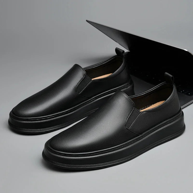 Leather Slip-On Shoes