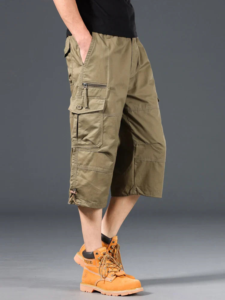 Christian – Lange Baumwoll-Cargo-Shorts