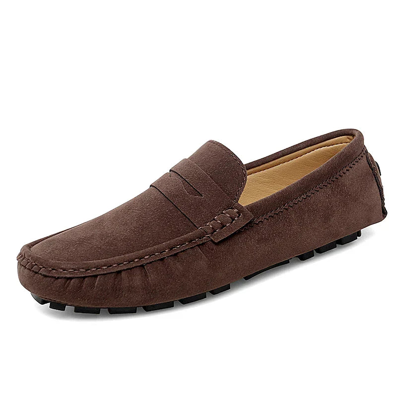 Suede Boat Loafers