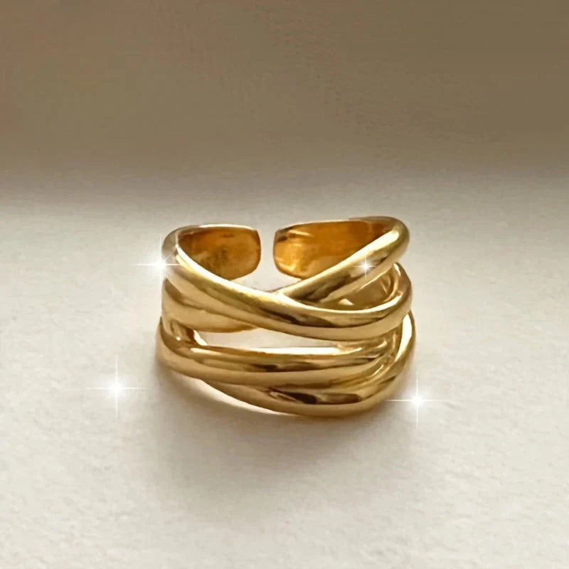 Zeitloser Goldring | Zäme gäge Brustchrebs (1+1 GRATIS)