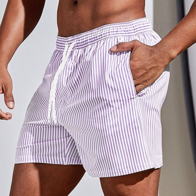 Martin – Legere gestreifte Boardshorts