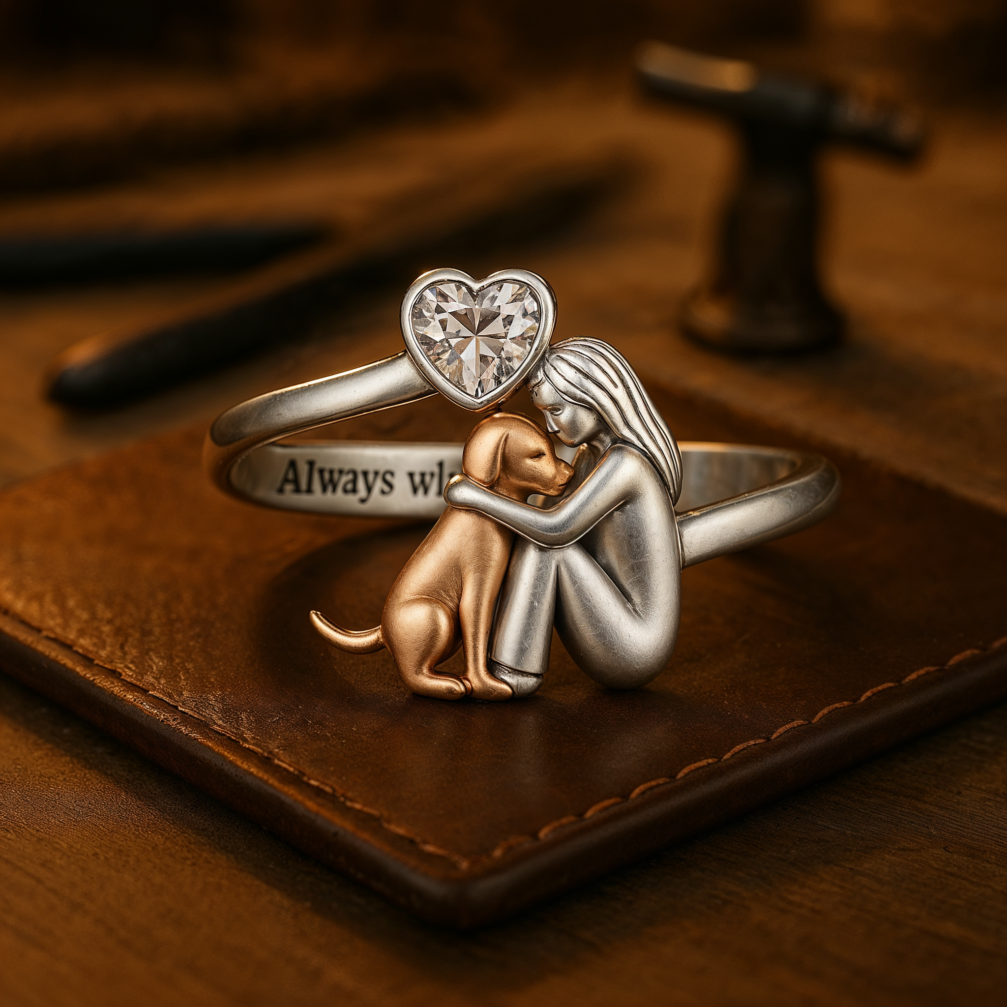 Verstellbarer Ring - 'Always in My Heart'