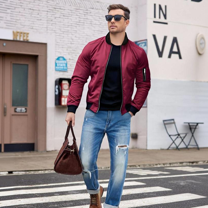 Dorian – Klassische Bomberjacke mit Reissverschluss