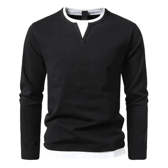 Kramer | Premium Longsleeve aus gekämmter Baumwolle