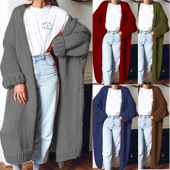 Sofia – Langer Strick-Cardigan mit lockerer Passform für Damen