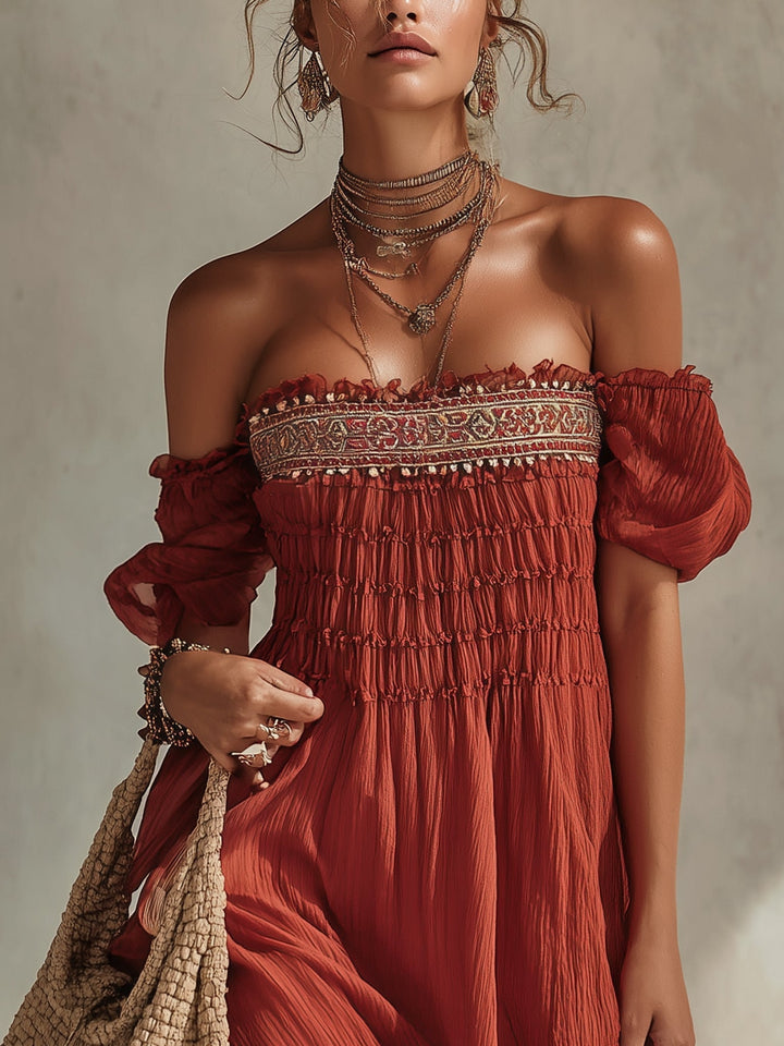 Rosa Minikleid mit Spitzenbesatz