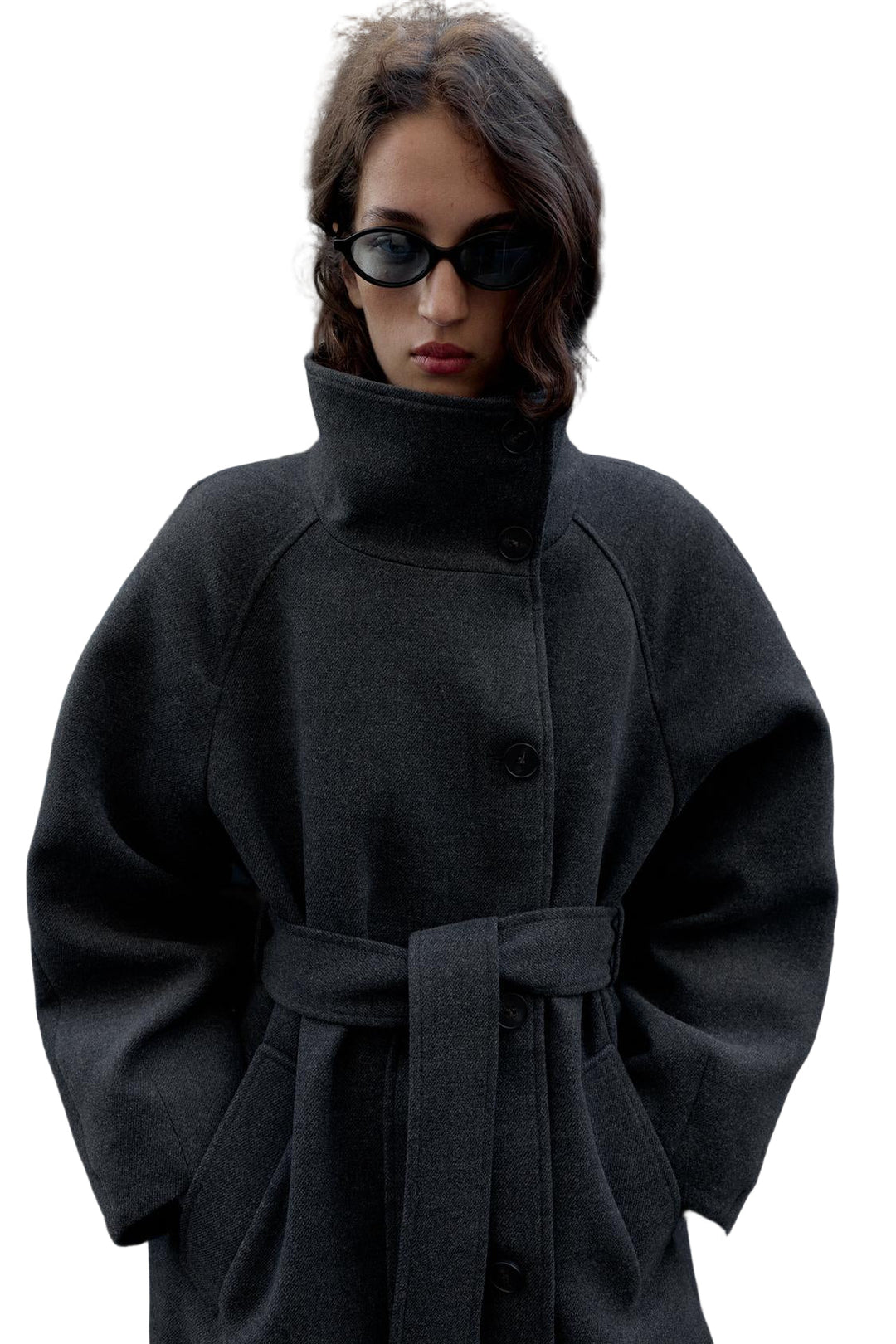 ADRIANA™ – Wollmantel mit Gürtel