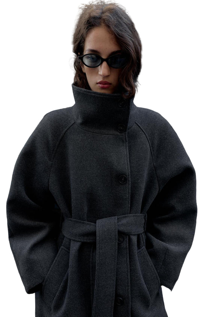 ADRIANA™ – Wollmantel mit Gürtel