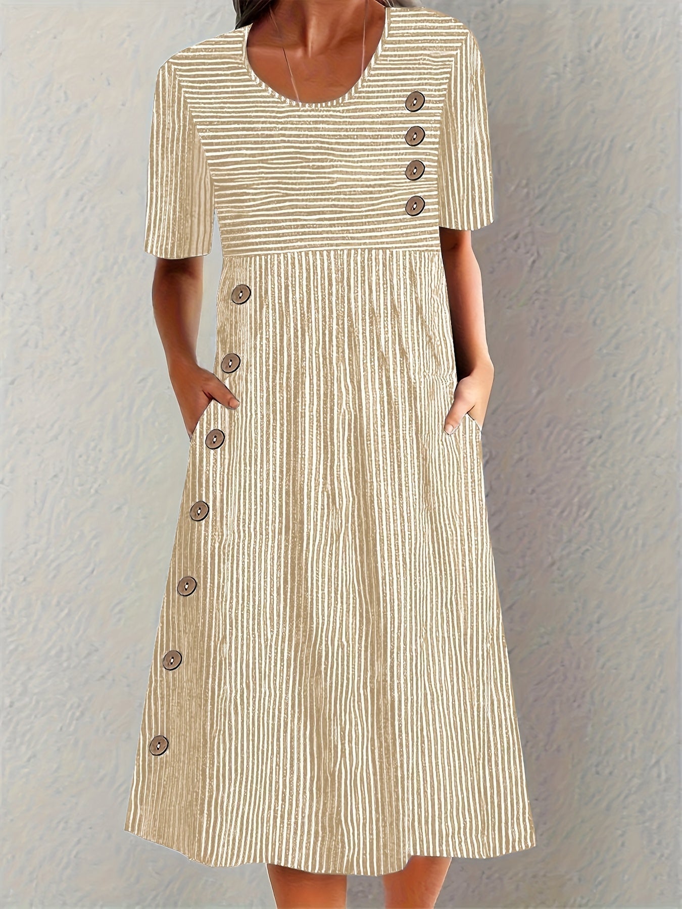 Belle | Gestreiftes Sommerkleid
