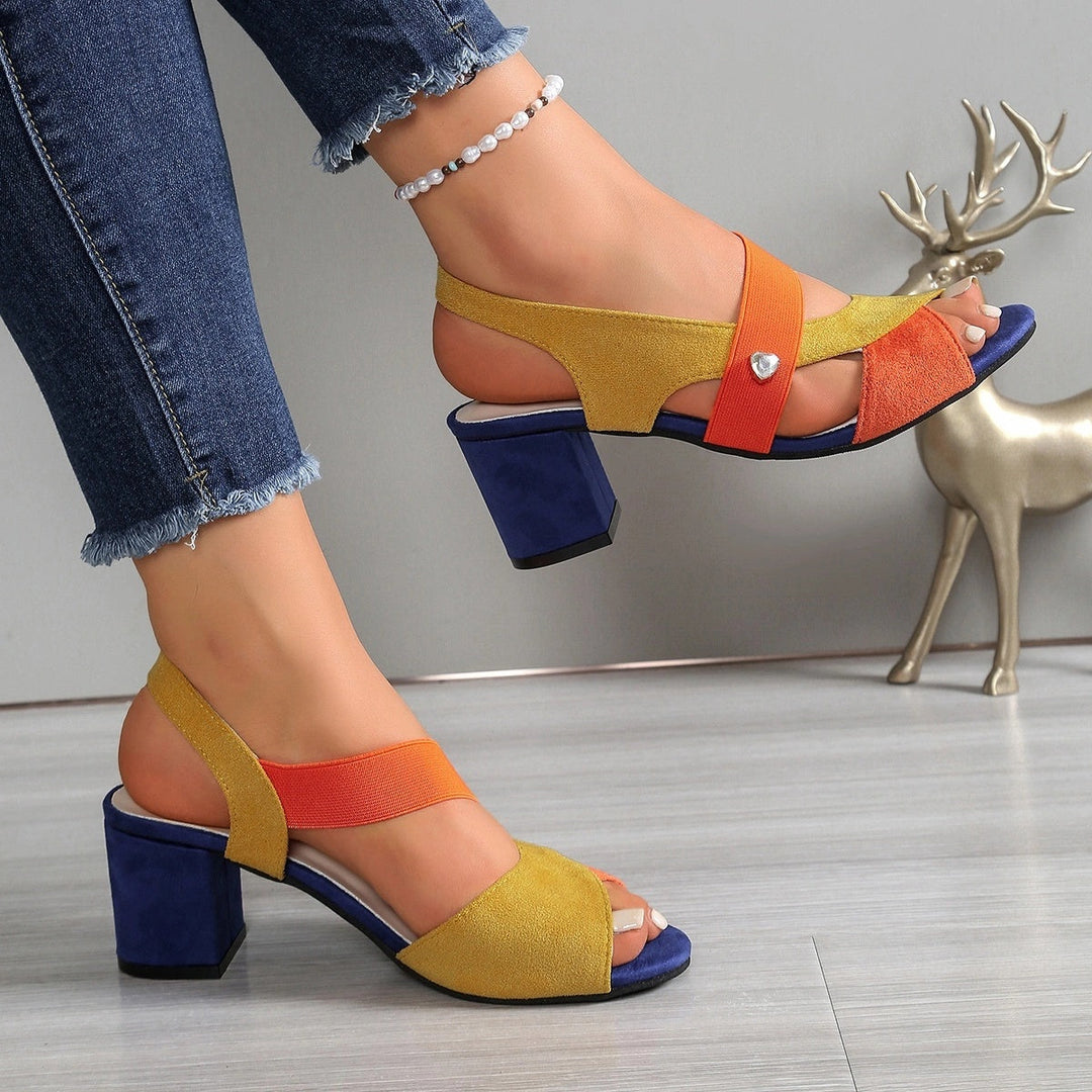 Elara | Kreuzriemen Komfort Heels