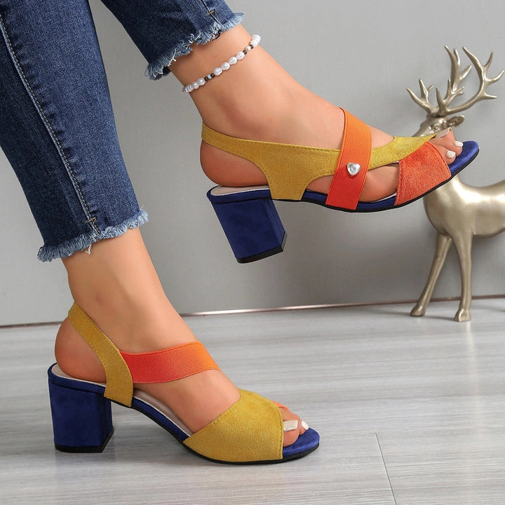 Elara | Kreuzriemen Komfort Heels