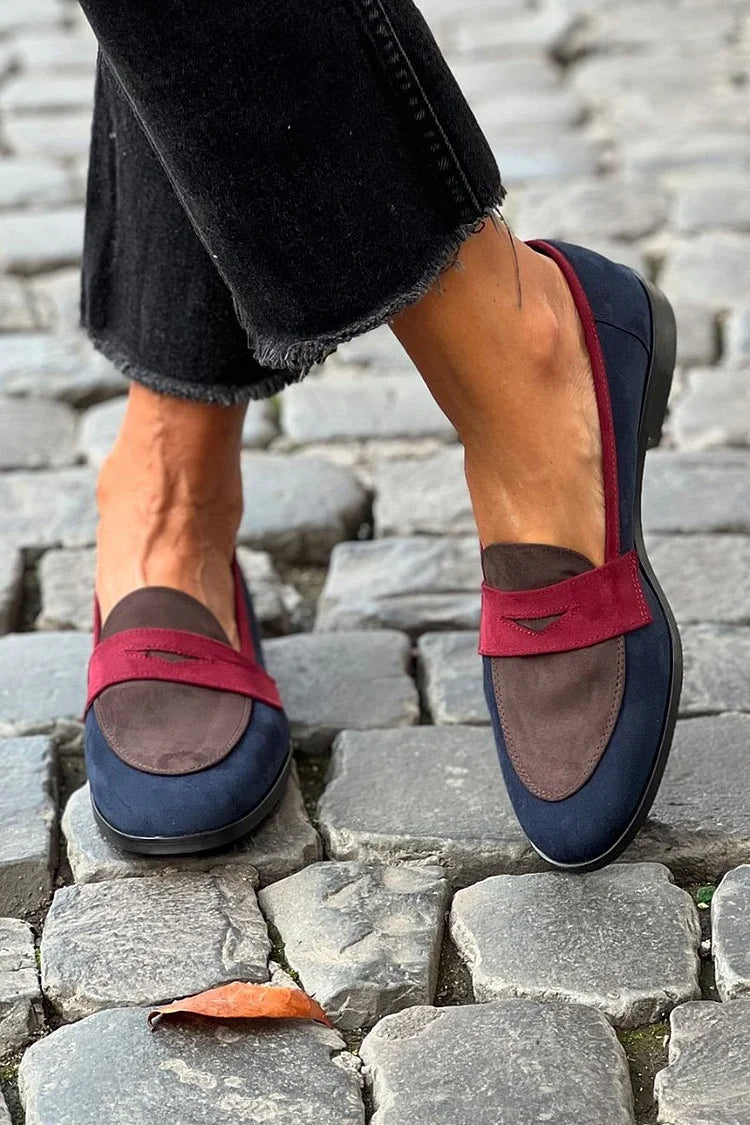 Nahal™ | Farbblock-Loafer aus Wildleder