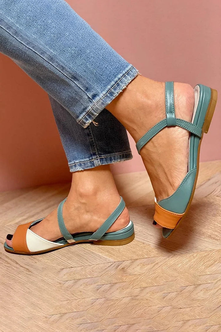 Nadin™ | Verspielte Farbblocksandalen