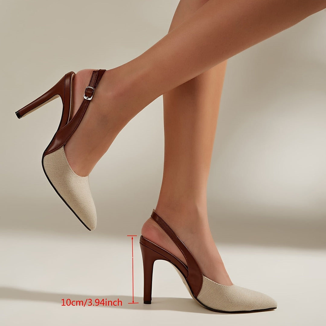 Amélie | Kontrast Slingback Heels