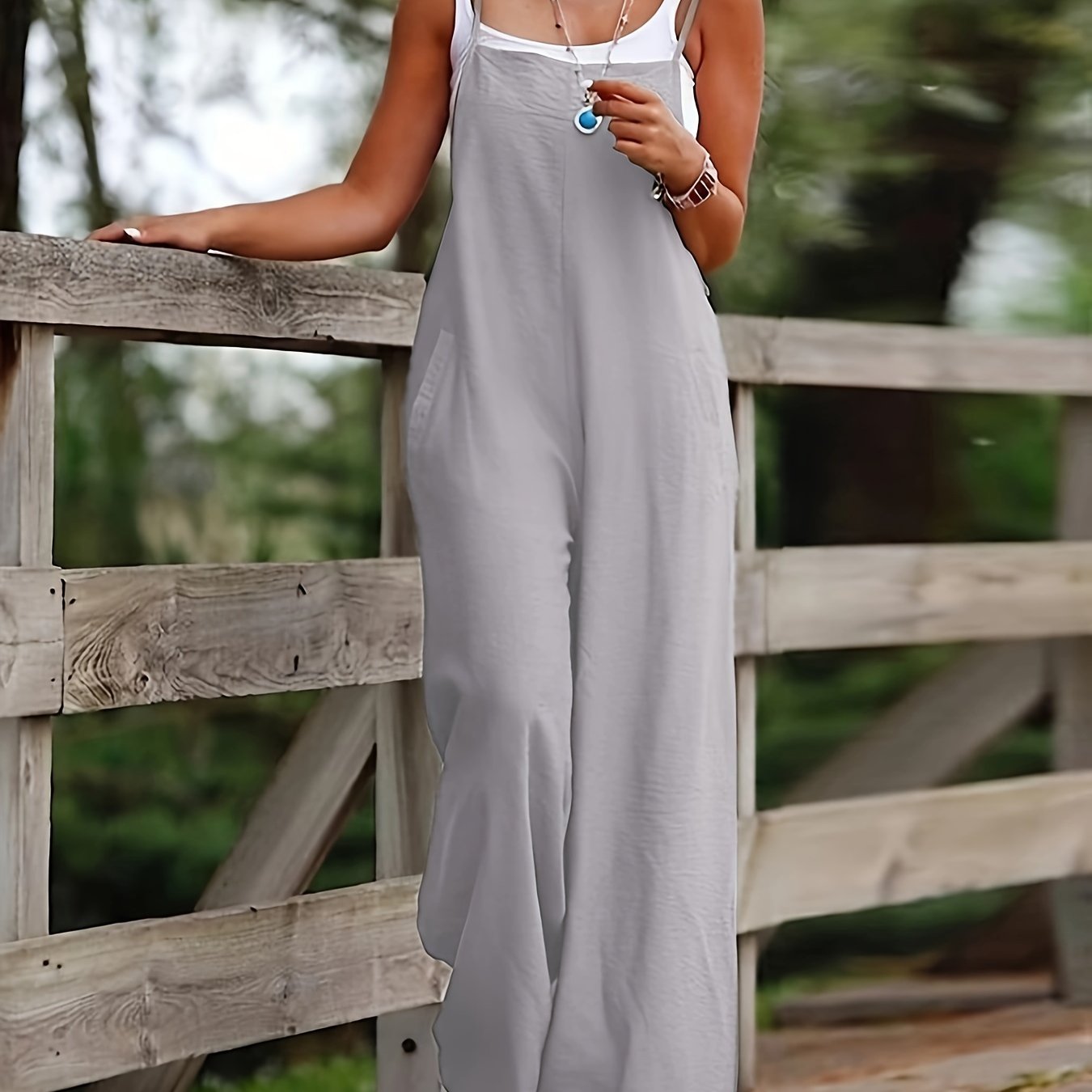 Eva | Einfarbiger Jumpsuit