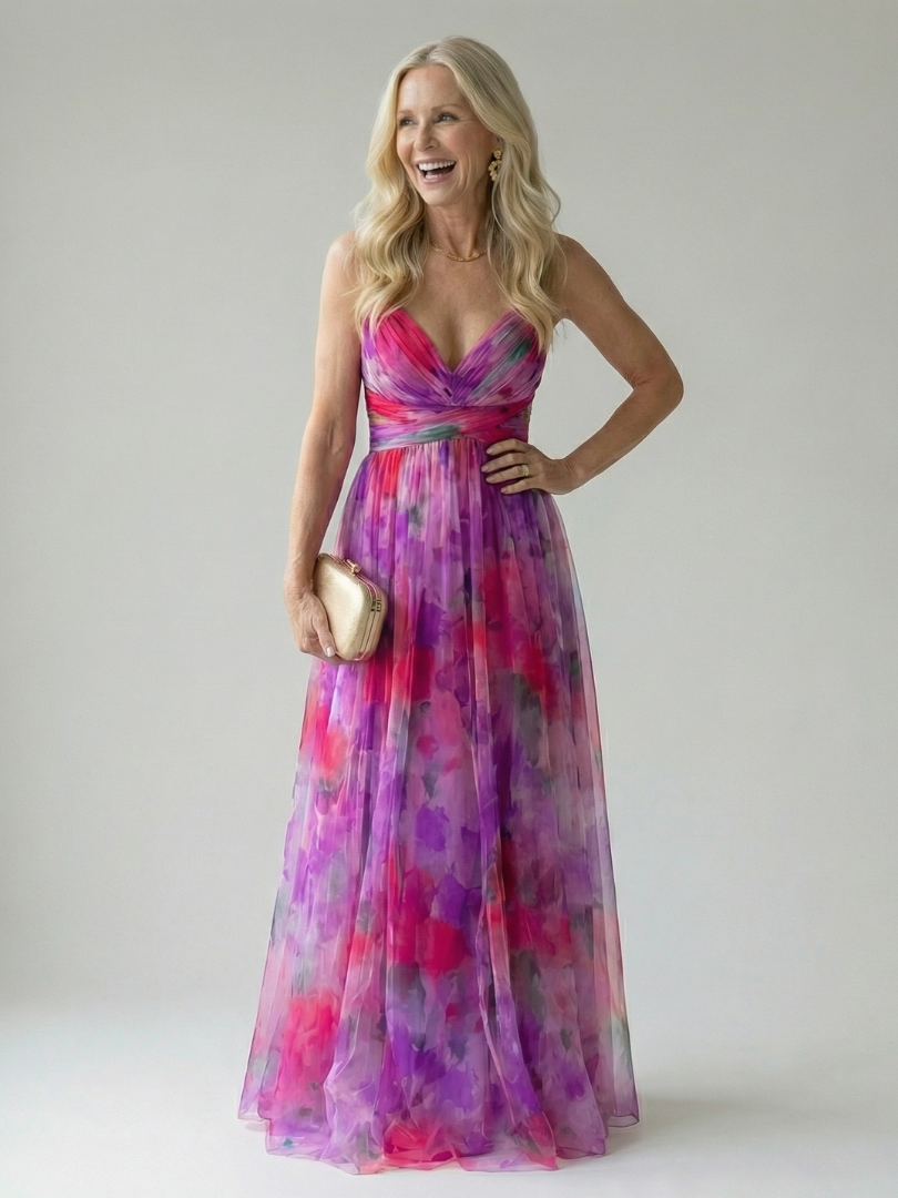 Isel | Weiches Wickel-Maxikleid