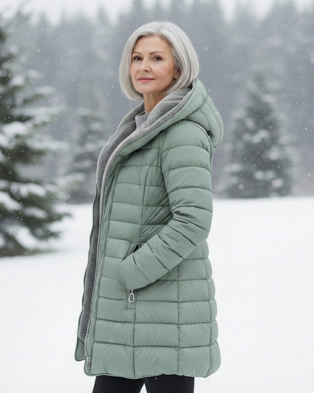 Clair | Puffer-Mantel mit Fleece-Futter