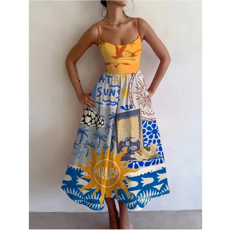 Calyndra | Paradies Sonne Midikleid