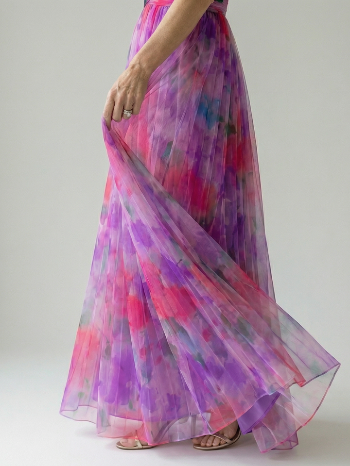 Isel | Weiches Wickel-Maxikleid
