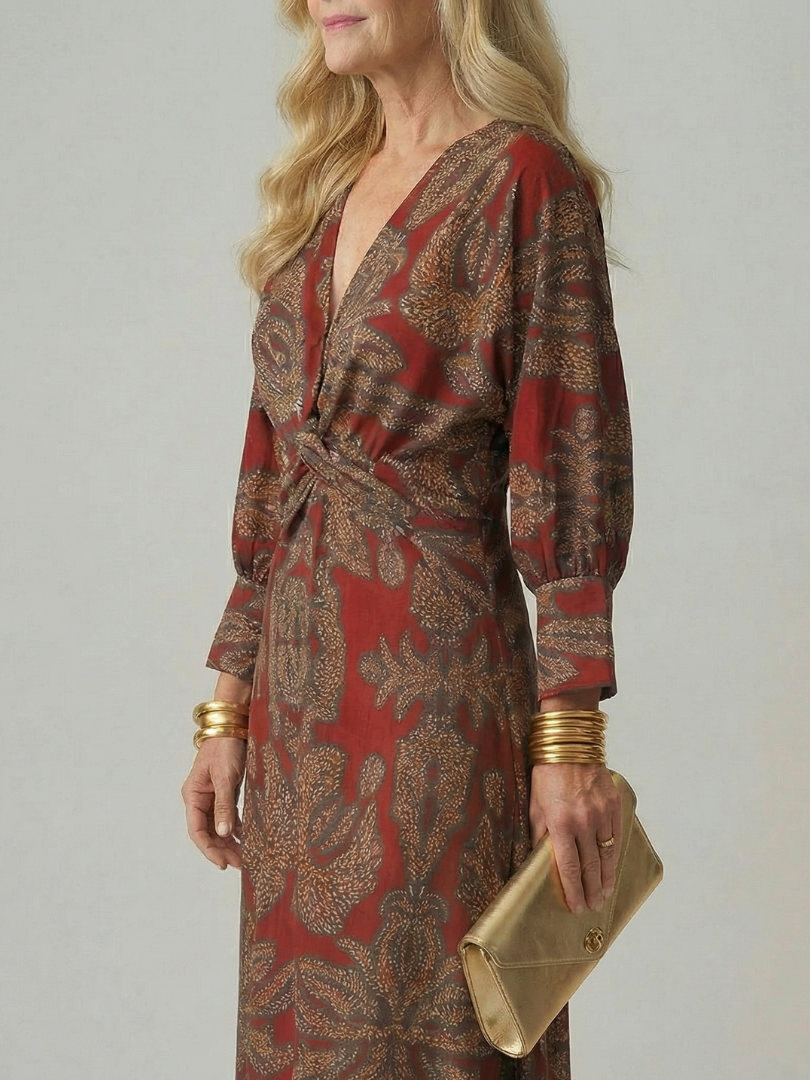 Lune | Midi-Kleid im Wickelstil