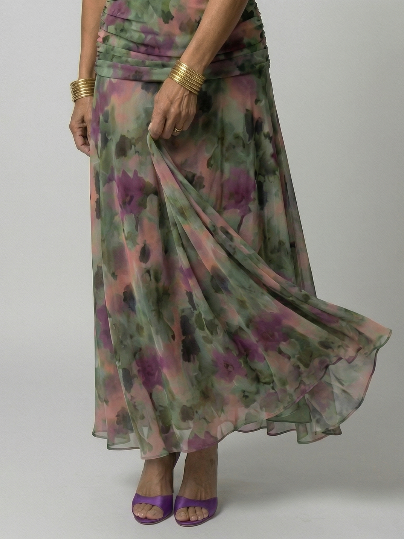 Calen | Off-Shoulder-Midi-Kleider mit fließendem Schnitt