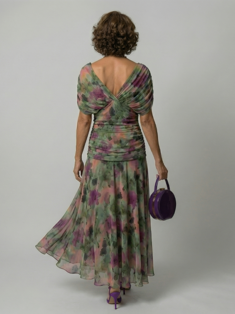 Calen | Off-Shoulder-Midi-Kleider mit fließendem Schnitt