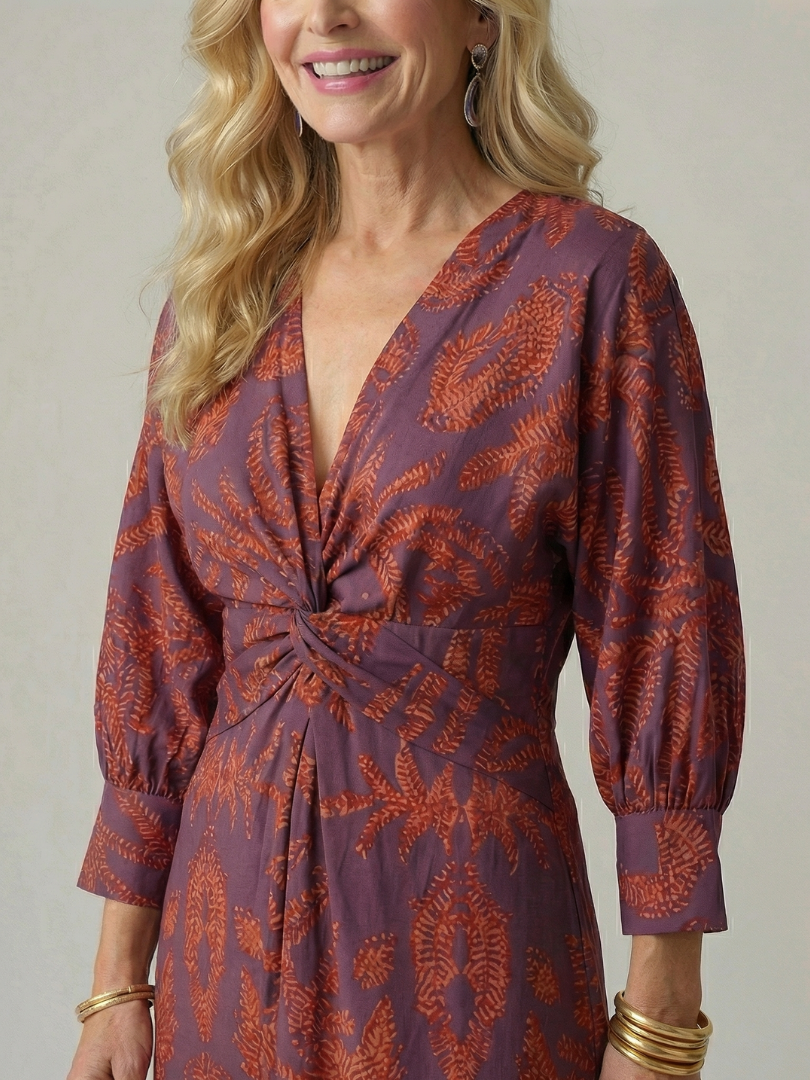 Lune | Midi-Kleid im Wickelstil
