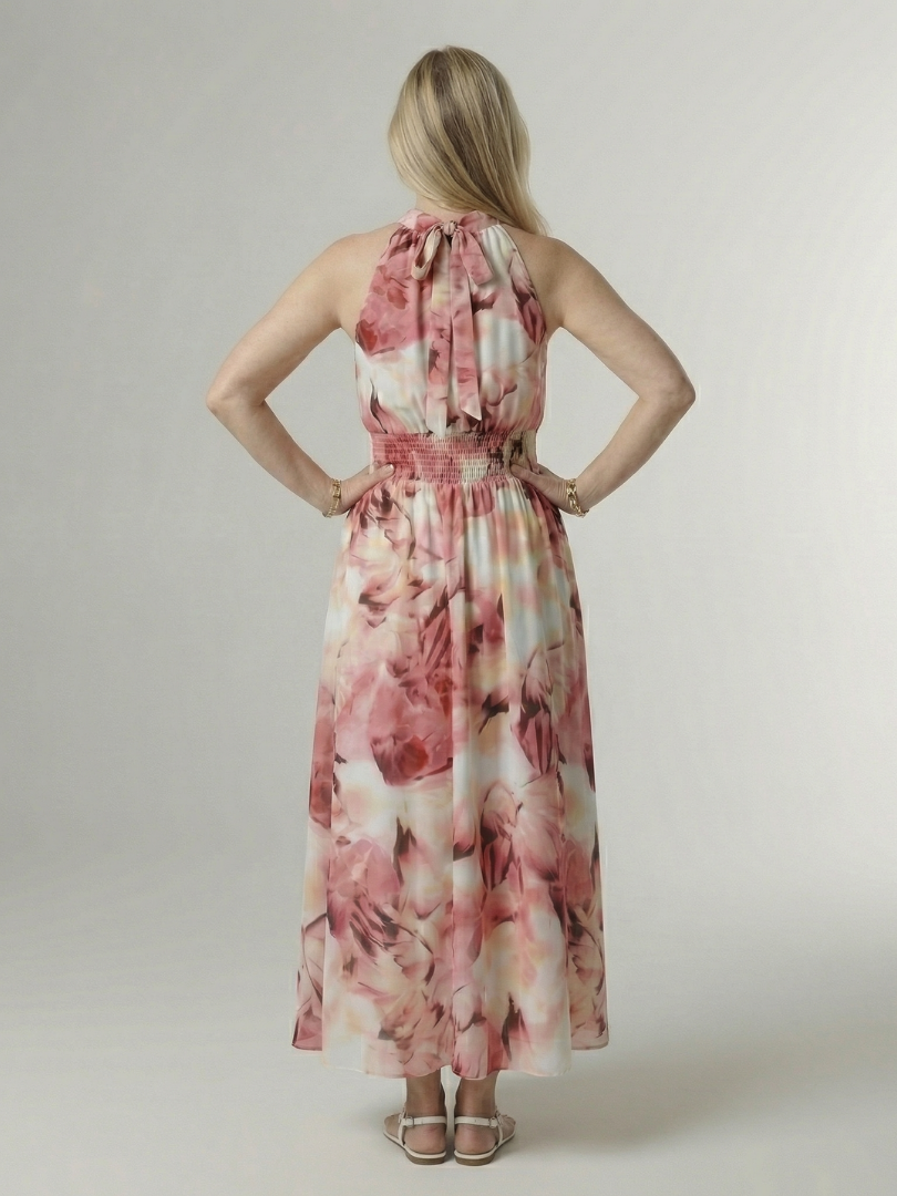 Sylin | Gerafftes Midikleid mit Halfter