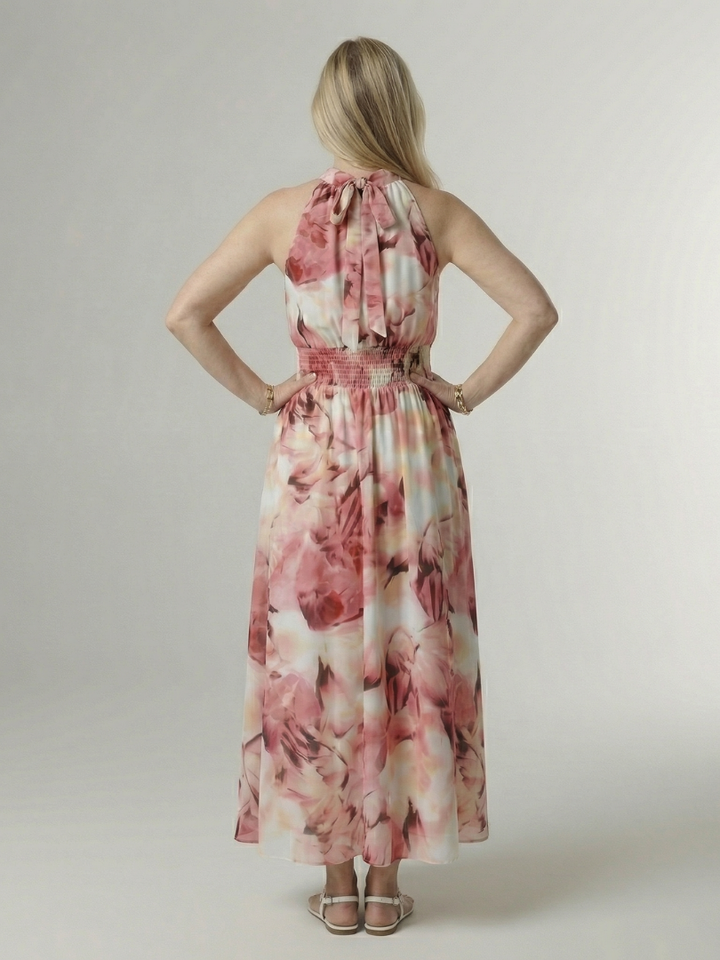 Sylin | Gerafftes Midikleid mit Halfter