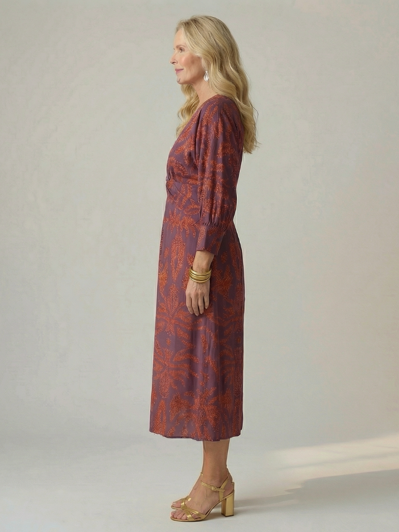 Lune | Midi-Kleid im Wickelstil