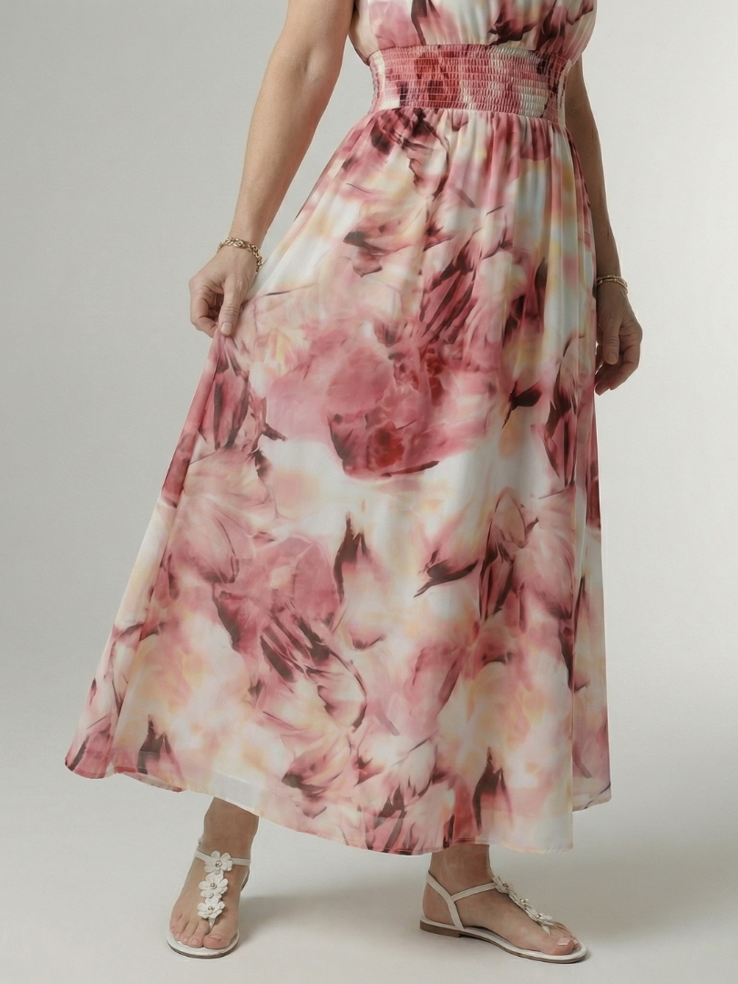 Sylin | Gerafftes Midikleid mit Halfter