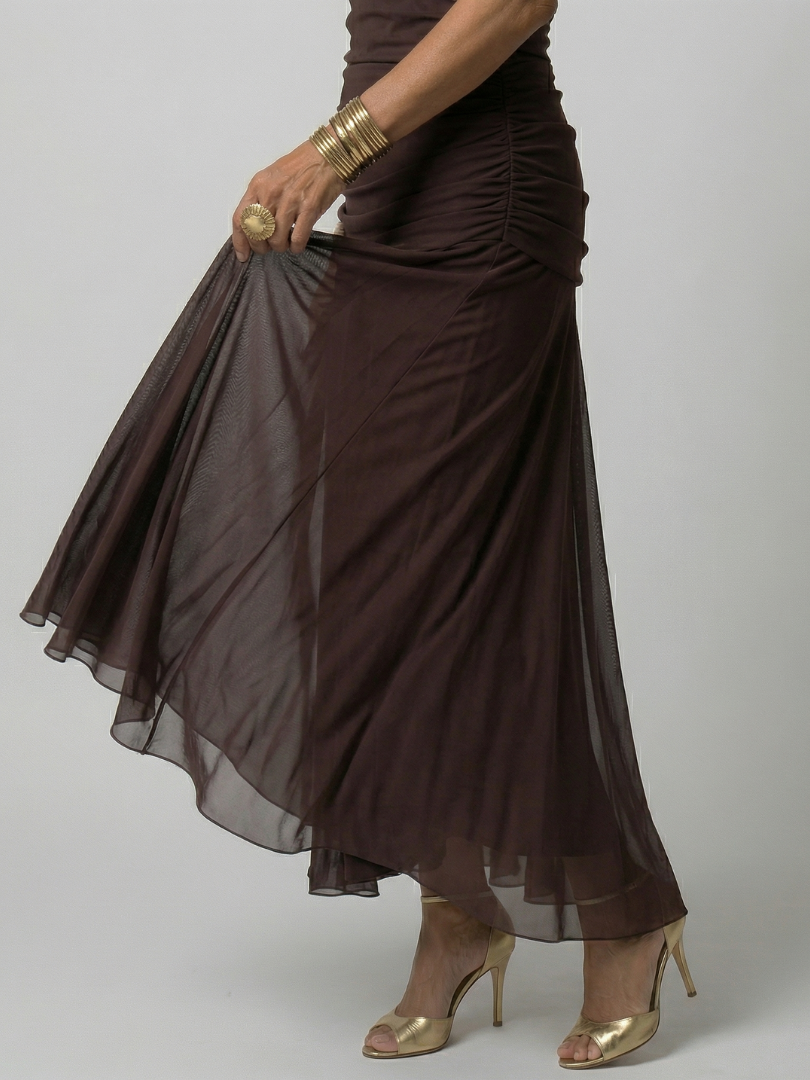 Calen | Off-Shoulder-Midi-Kleider mit fließendem Schnitt