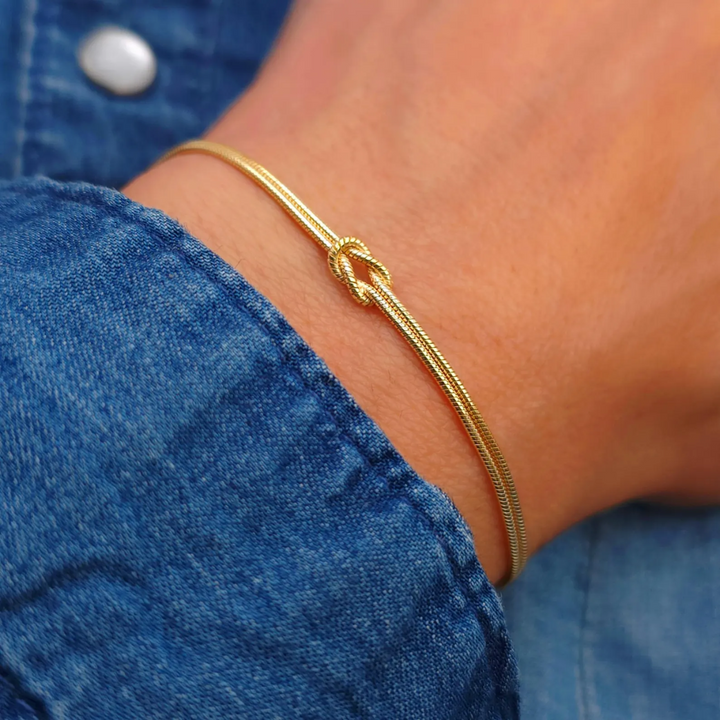 Eternal Knot Armband | Unterstütze Brustkrebs (1+1 GRATIS)