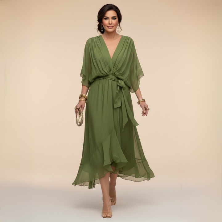 Monica | Kleid mit V-Ausschnitt
