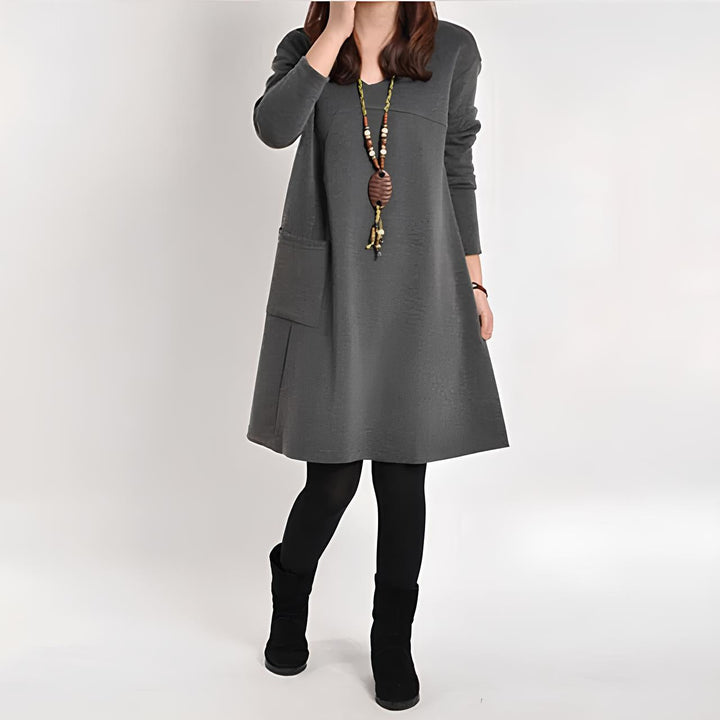 ILONA I KLASSISCHES PULLOVERKLEID