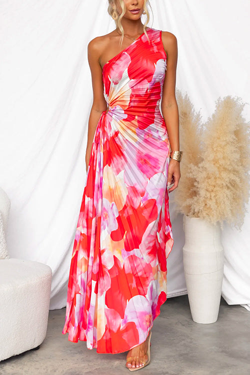 Adeline™ | Vibrierendes Tropisches Abendkleid