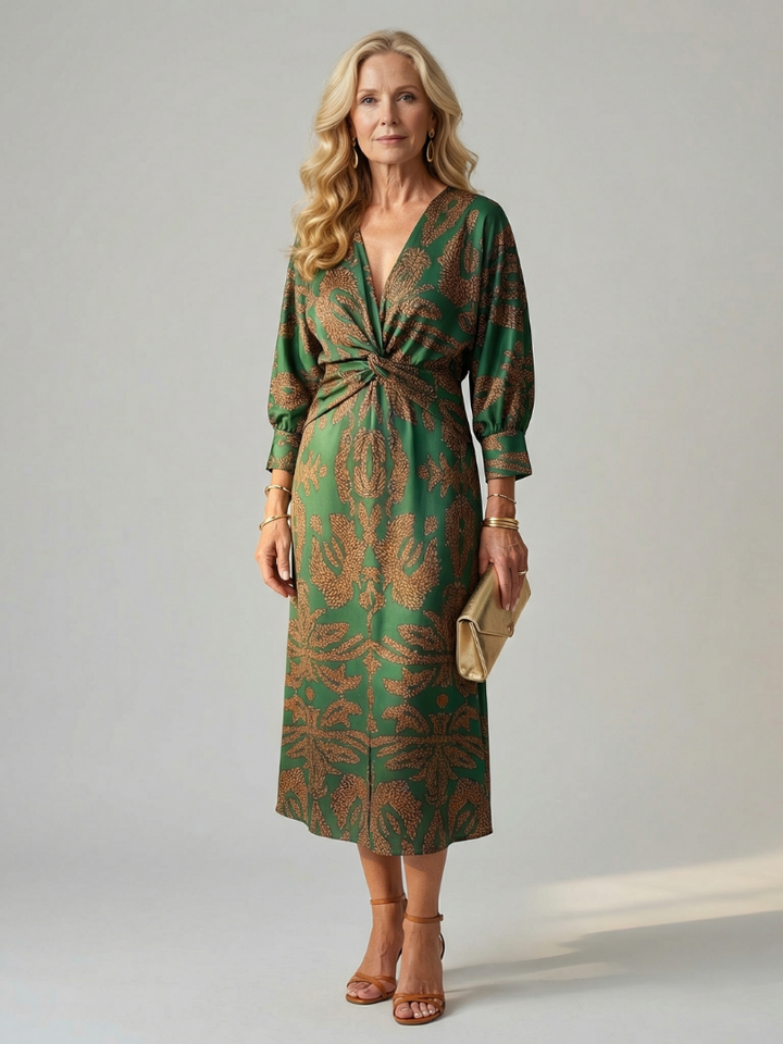 Lune | Midi-Kleid im Wickelstil