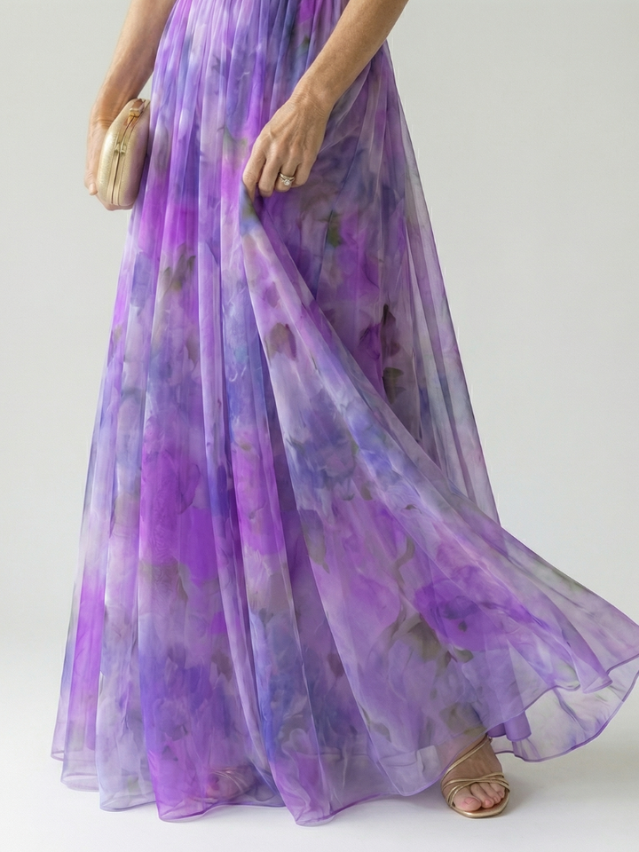 Isel | Weiches Wickel-Maxikleid