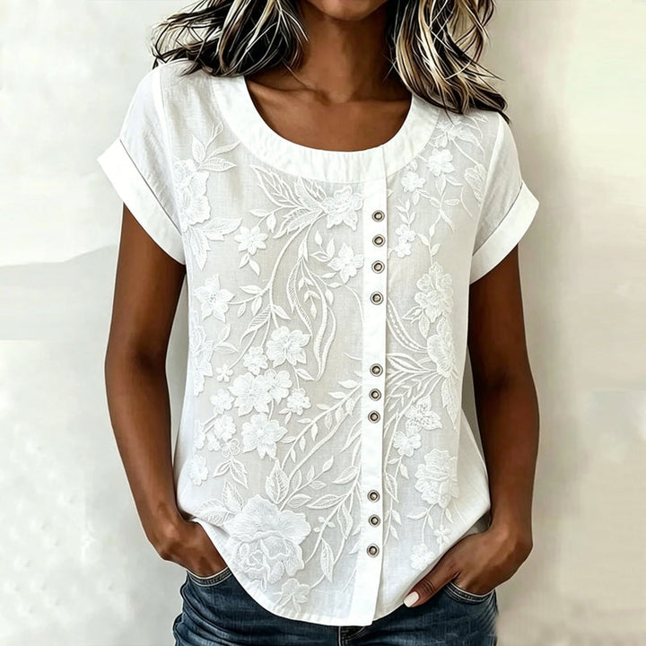Karin | Lässige Bluse mit Blumenmuster
