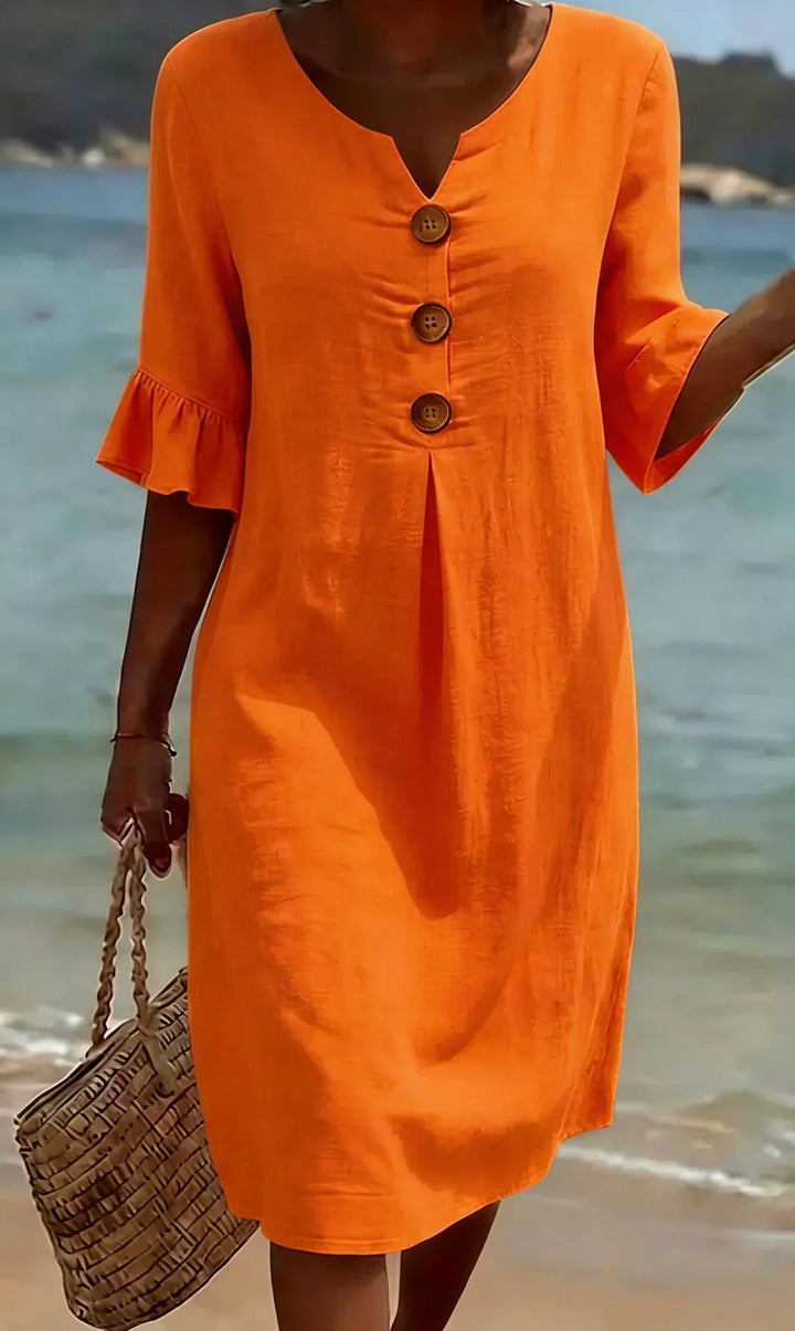 Radmila™ | Strukturiertes Langarmkleid