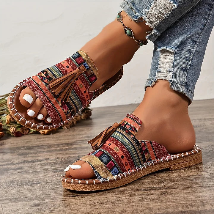 Leena - Bequeme flache orthopädische Sandalen