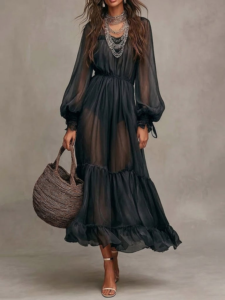 Gerda | Elegantes Midikleid mit V-Ausschnitt
