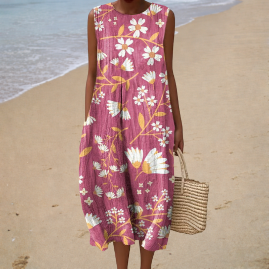 Manon | Romantisches Midikleid mit Blumenmuster